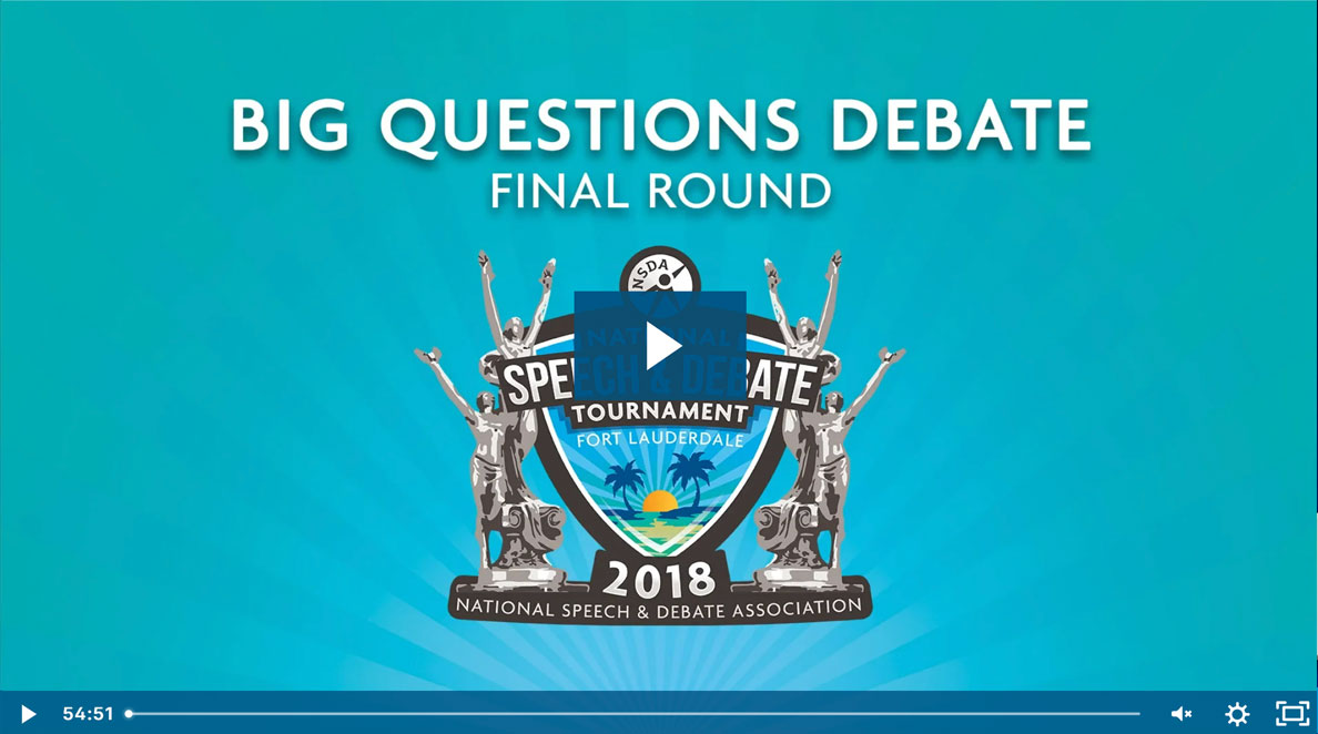 2018 Big Questions Final Rounds