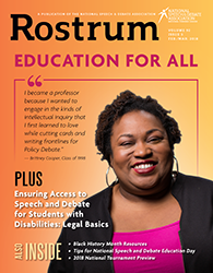 Rostrum Magazine Cover February/March 2018