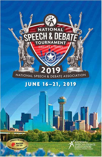 Five students advance to The National Speech and Debate Association National  Tournament