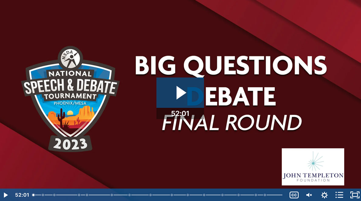 2023 Big Questions Final Rounds