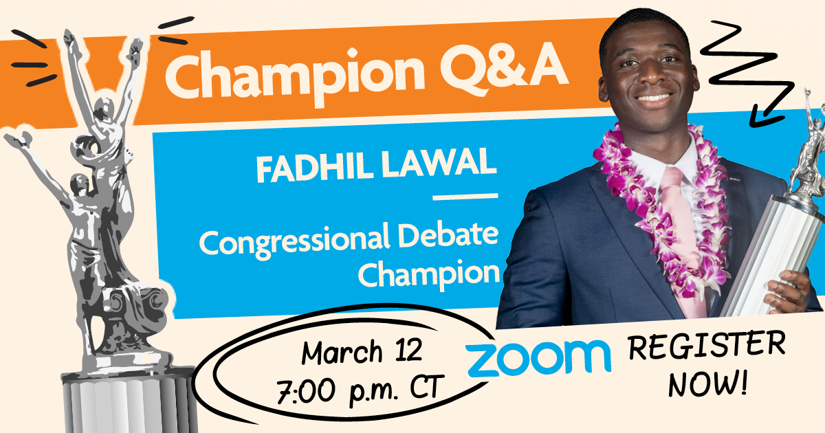 Champion Q&A with Fadhil Lawal