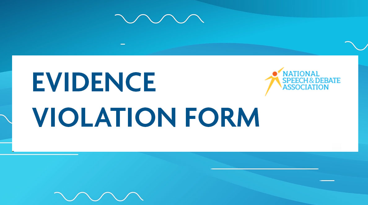 Evidence Violation Form