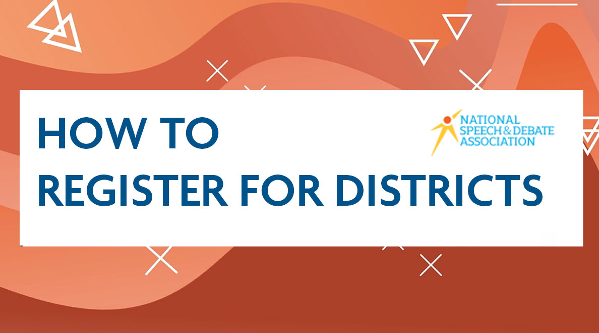 How to Register For Districts