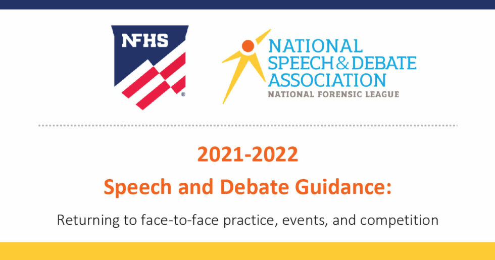 2021 2022 Guidance For Speech And Debate National Speech And Debate Association