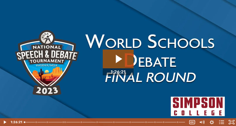 Nationals 2023 – World Schools Debate Finals<br />
