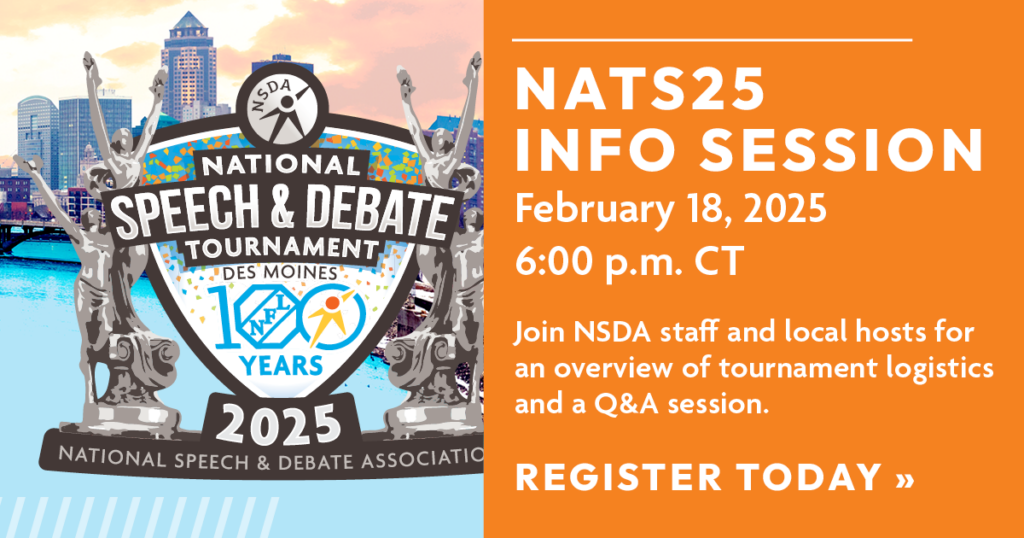 Nats25 Info Session: February 18, 2025 - 6:00 p.m. CT