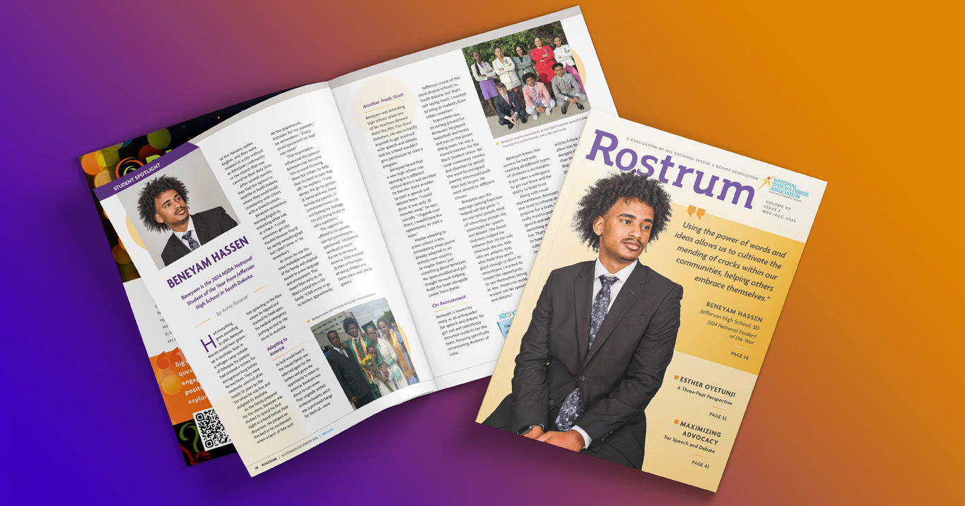 Rostrum is the official magazine of the National Speech & Debate Association