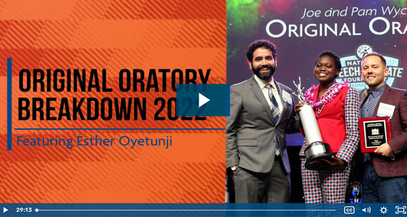 Original Oratory Breakdown - Esther Oyetunji 2022